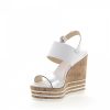 Damen Hogan Sandalen | Keilsandaletten H361 Kalbsledersilber Weis