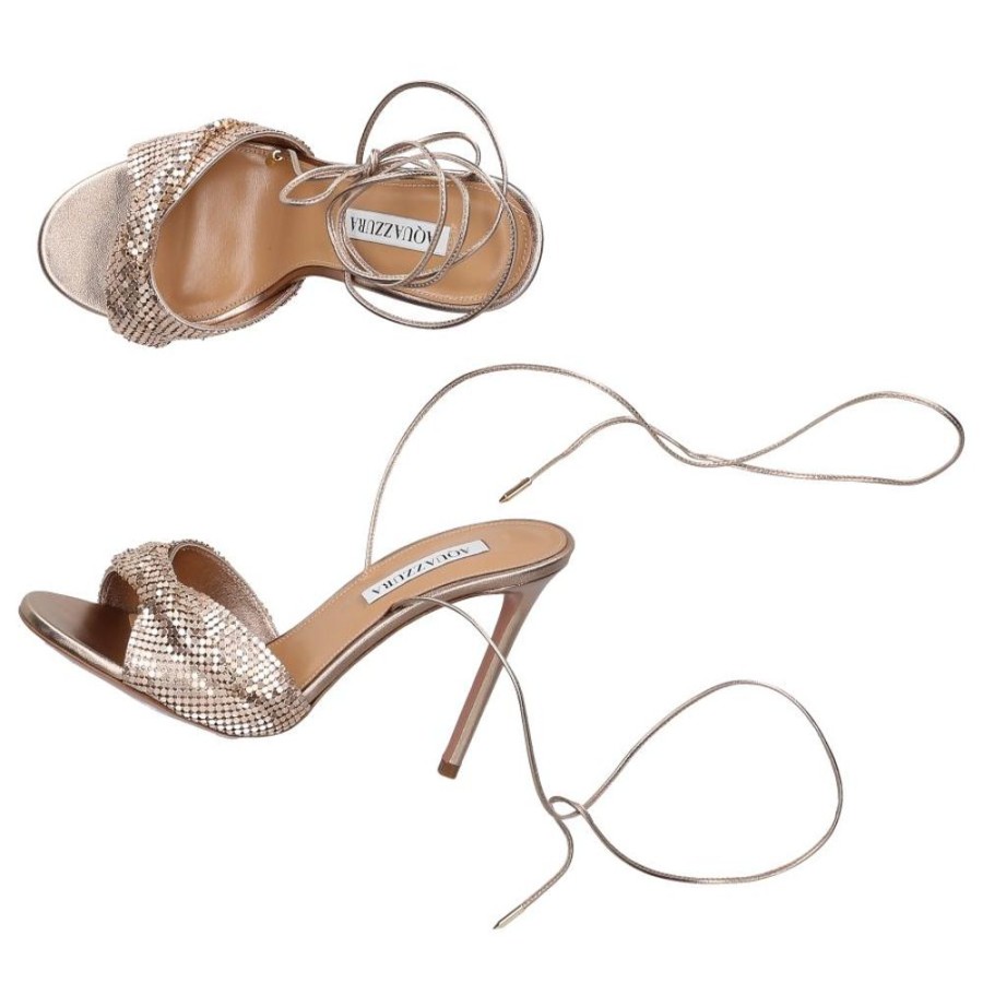 Damen Aquazzura Sandalen | Sandalen Embellished Kalbsleder