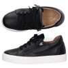 Damen Giuseppe Zanotti Sneaker | Sneaker Low Frankie Kalbsleder Logo Schwarz