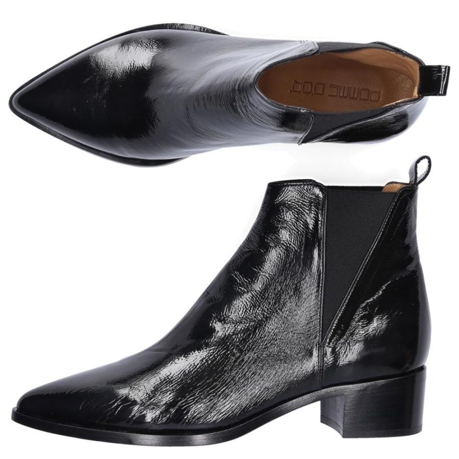 Damen Pomme D`OR Stiefeletten | Chelsea Boots 5180I Lackleder