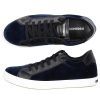 Damen Dsquared2 Sneaker | Sneaker Tennis Club Samt Dunkelblau Leder Schwarz