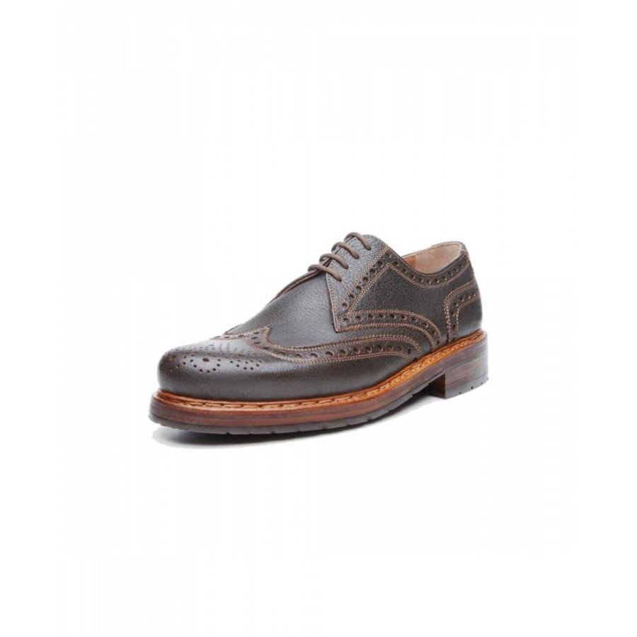 Herren Heinrich Dinkelacker Businessschuhe | Businessschuhe Derby Rio Full-Brogue W Buffelleder