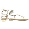 Damen Aquazzura Sandalen | Zehentrenner Of To The Beach Kalbsleder