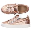 Damen Giuseppe Zanotti Sneaker | Sneaker Low Frankie Kalbsleder Logo Altrosa