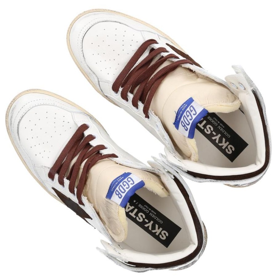 Damen Golden Goose Sneaker | Sneaker High Sky-Star Kalbsleder