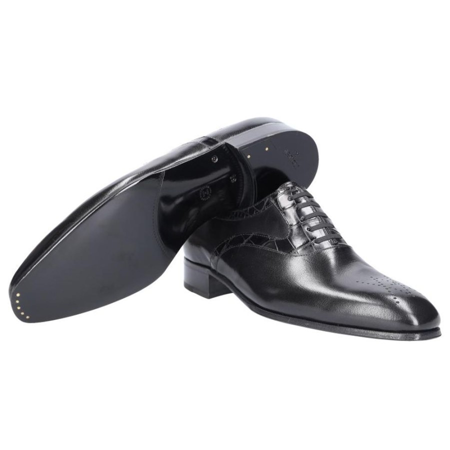 Herren Artioli Businessschuhe | Businessschuhe Oxford Zurich Krokodilleder