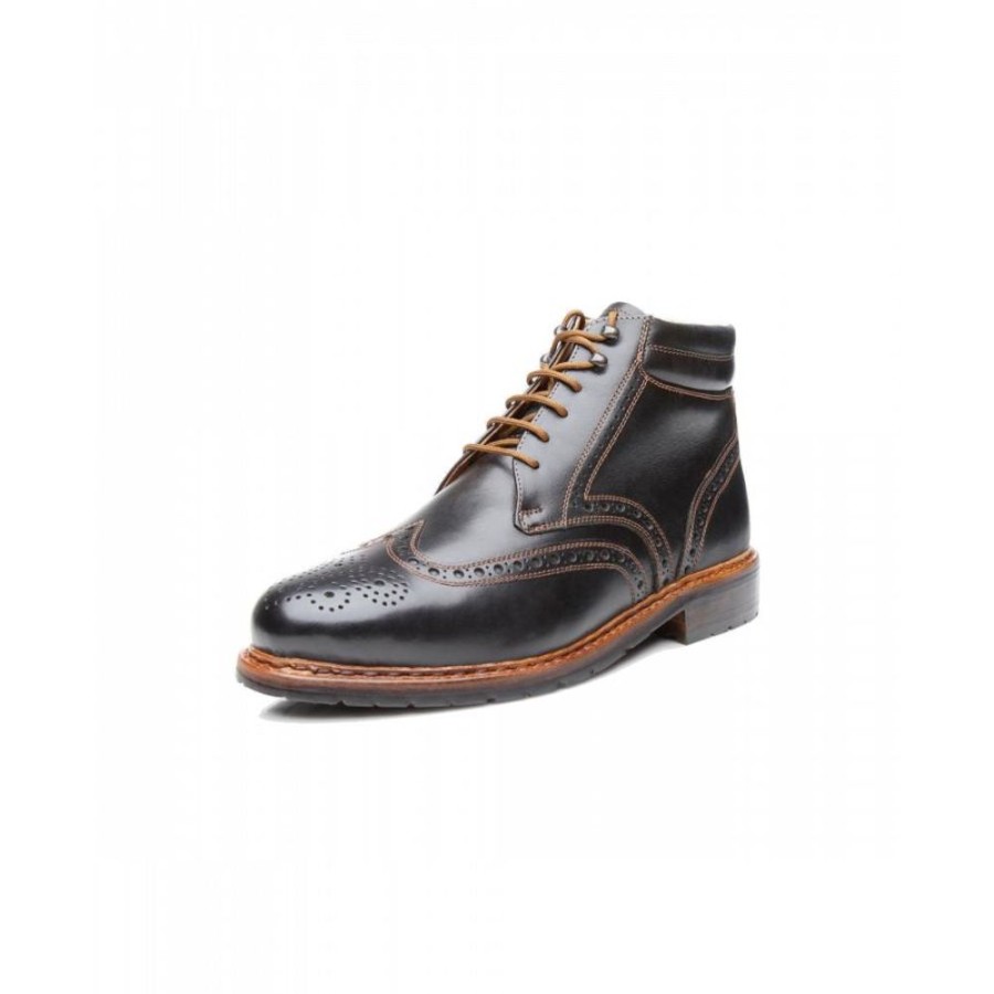 Herren Heinrich Dinkelacker Stiefel | Stiefeletten Buda Full-Brogue Fc Gefuttert