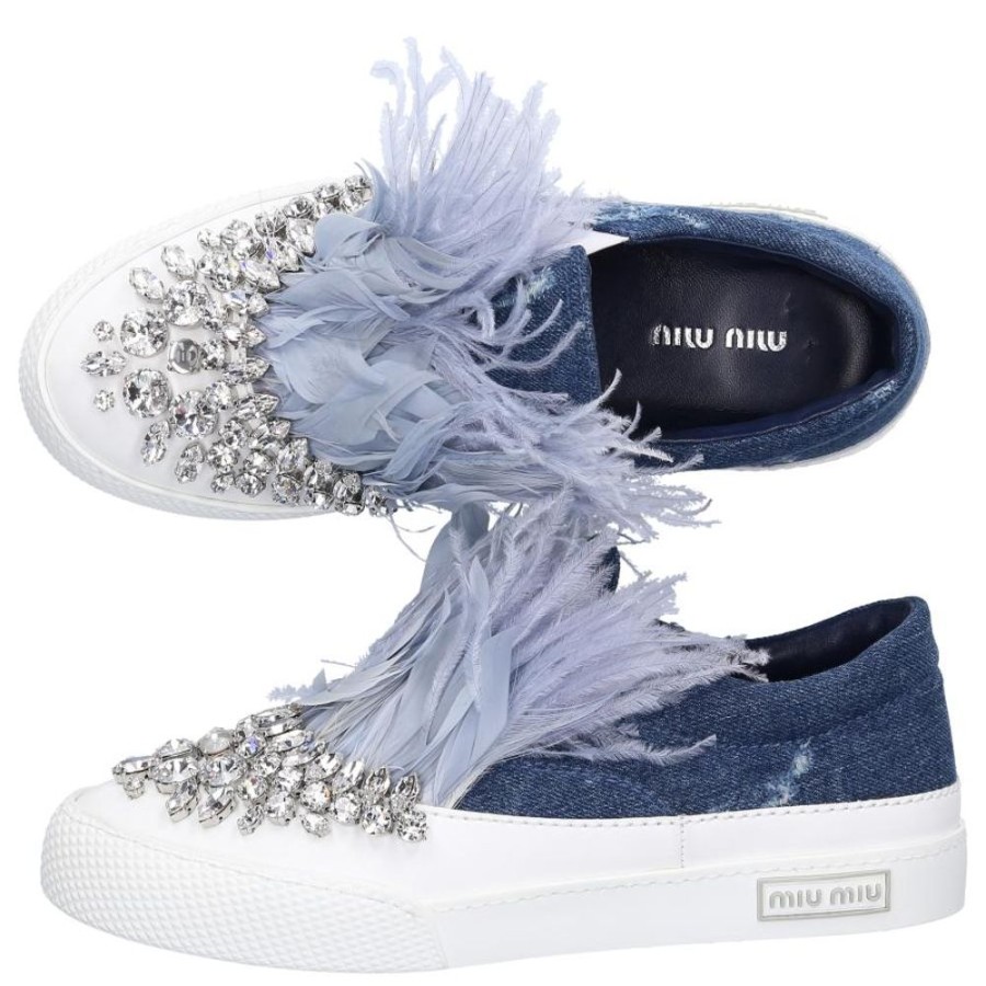 Damen Miu Miu Sneaker | Sneaker Low Denim