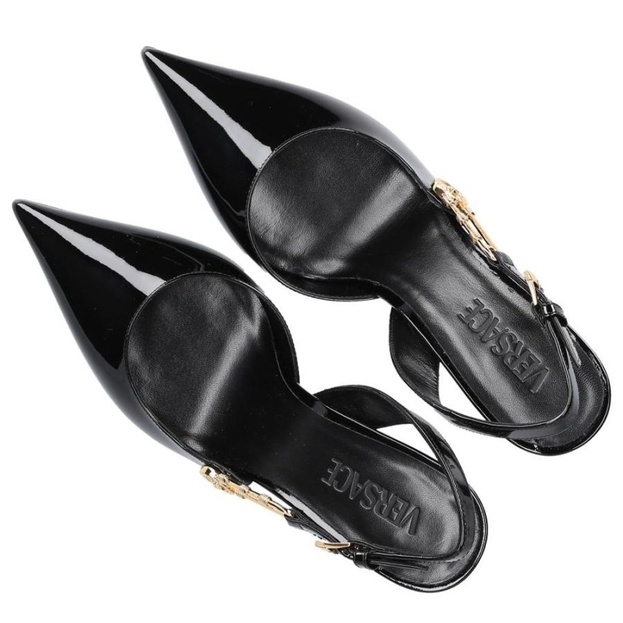 Damen Versace Pumps | Slingpumps La Medusa Lackleder