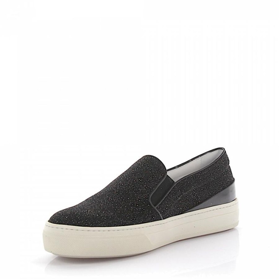 Damen Tod's Sneaker | Slip Ons Glitzer Schwarz