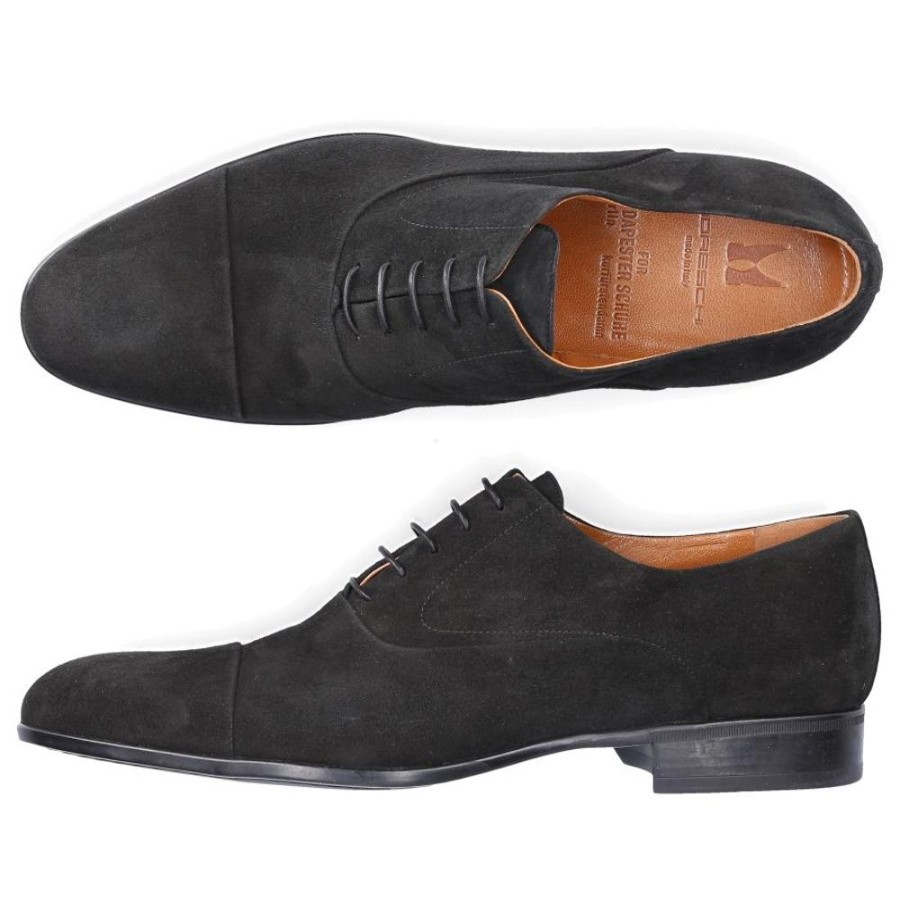 Herren Moreschi Businessschuhe | Businessschuhe Oxford 039165 Veloursleder