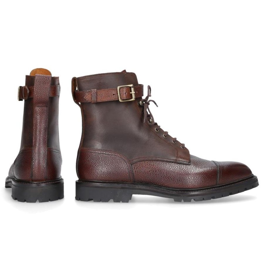 Herren Crockett & Jones Stiefel | Schnurboots Aldershot Braun