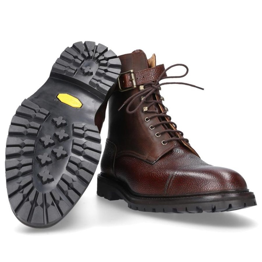 Herren Crockett & Jones Stiefel | Schnurboots Aldershot Braun