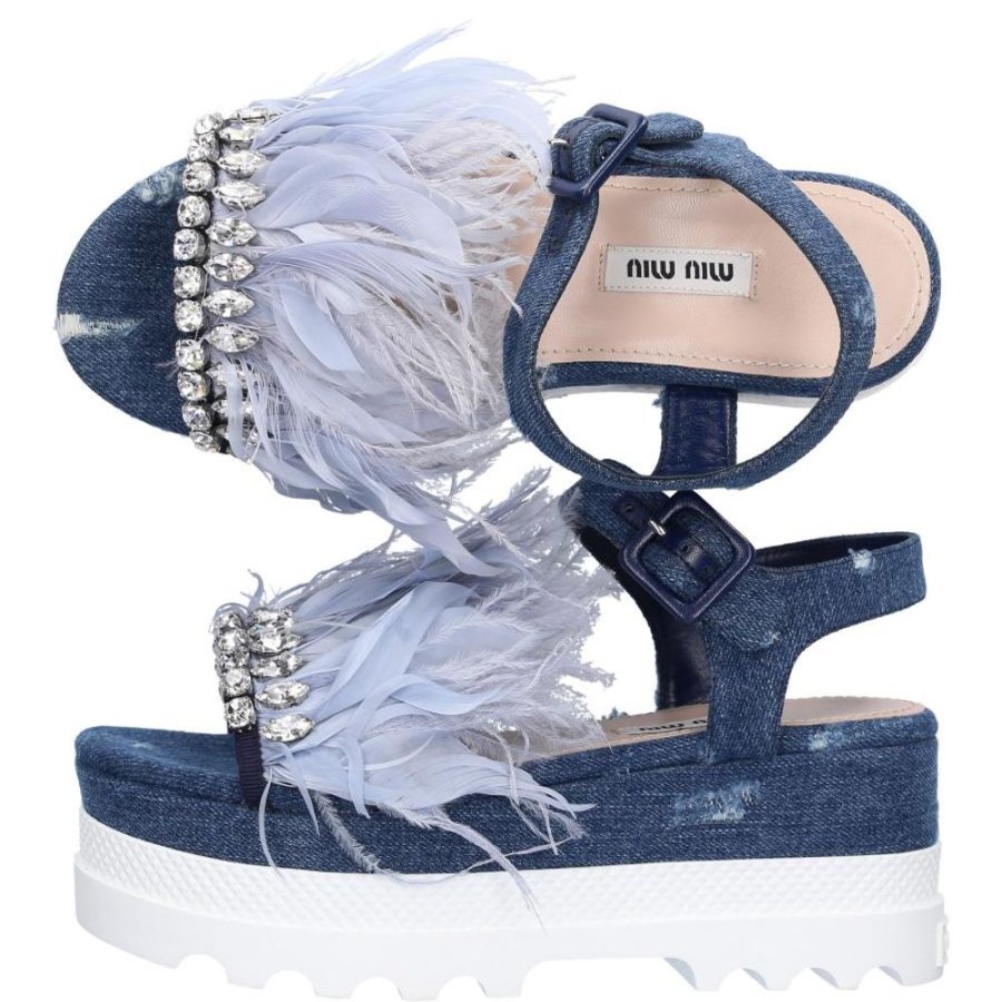 Damen Miu Miu Sandalen | Sandalen Denim