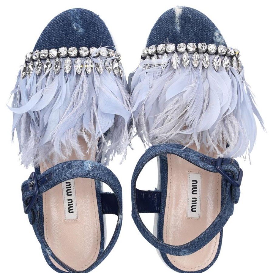 Damen Miu Miu Sandalen | Sandalen Denim