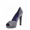 Damen Sergio Rossi Pumps | Peeptoes Raffung Grau