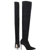 Damen Le Silla Stiefel | Overknees Eva Thigh 120 Nubukleder