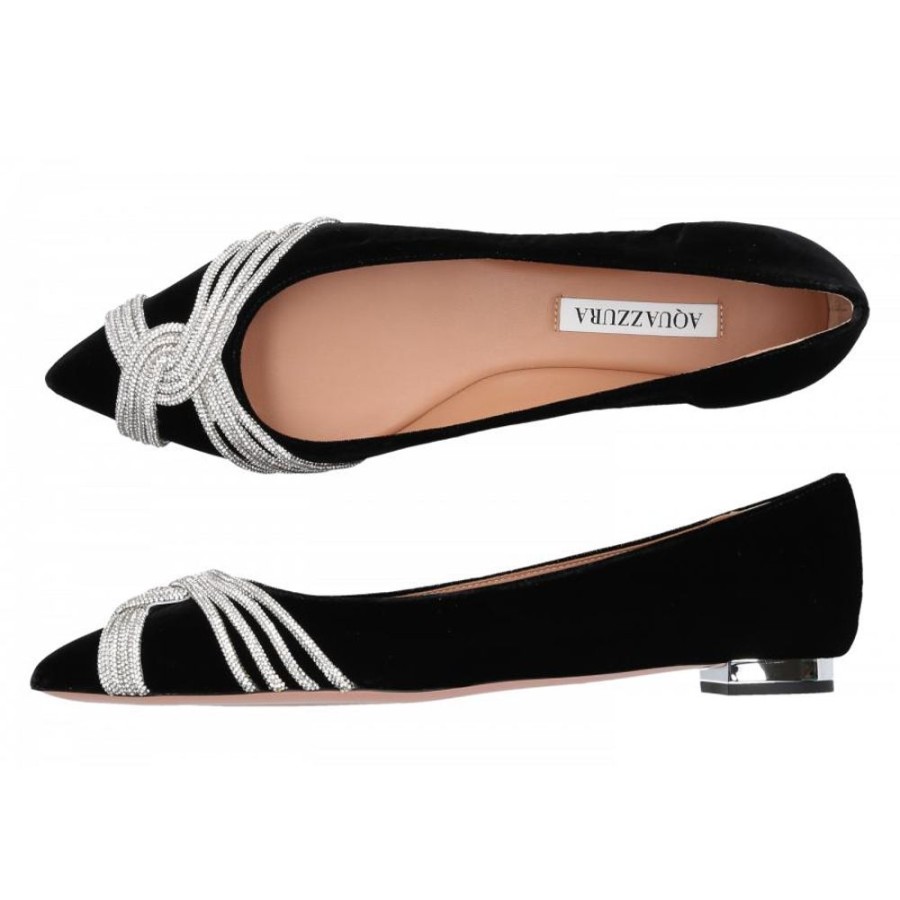 Damen Aquazzura Ballerinas | Ballerinas Gatsby Veloursleder