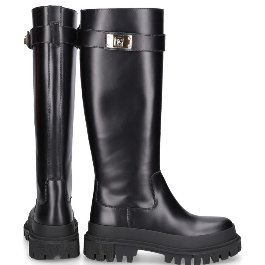 Damen Dolce & Gabbana Stiefel | Stiefel Ck2076 Schwarz