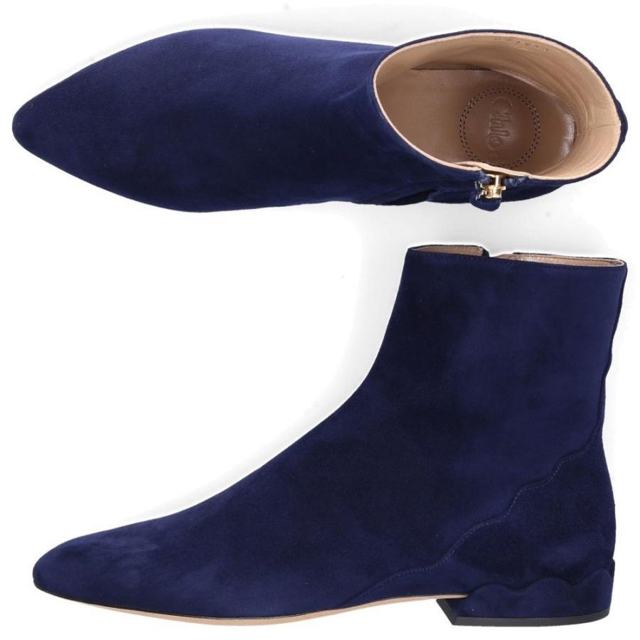 Damen Chloé Stiefeletten | Klassische Stiefeletten Lauren Kalbsveloursleder