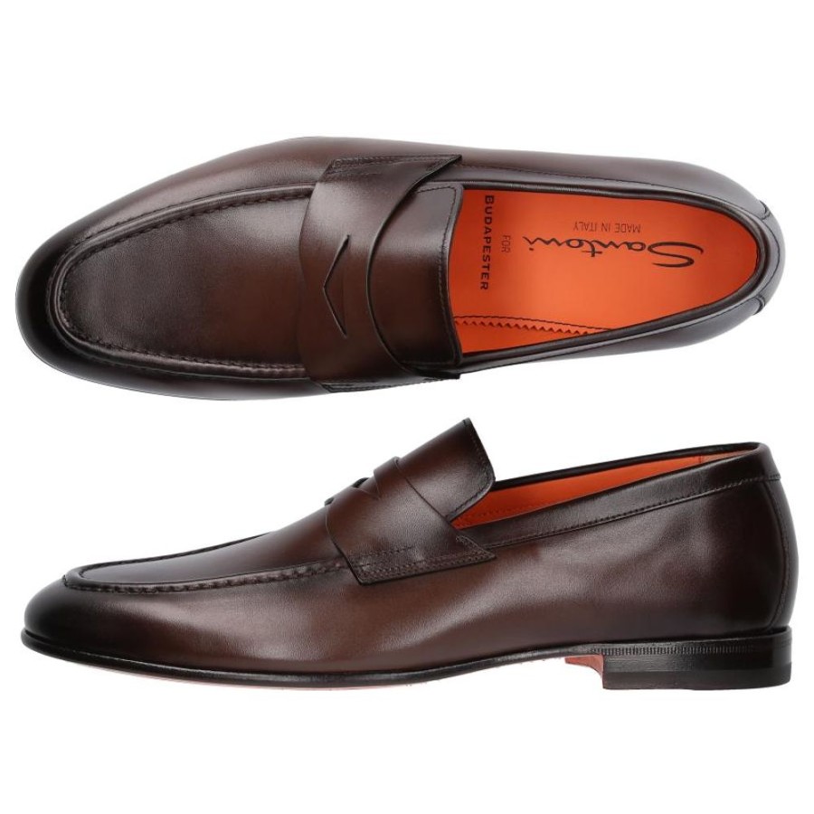 Herren Santoni Loafer | Loafer 17511 Kalbsleder