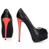 Damen Giuseppe Zanotti Pumps | Peeptoes Sharonkalbslederperforiert Schwarz