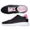 Damen Hogan Sneaker | Sneaker Low H371 Interactive 3 Kalbsleder Logo Rosa Schwarz