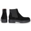 Damen Santoni Stiefeletten | Chelsea Boots 58932 Veloursleder