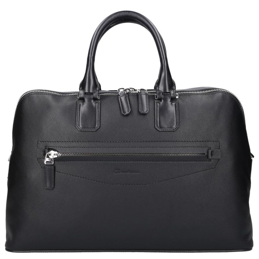 Herren Santoni | Laptoptasche Uibba Kalbsleder