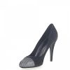 Damen Sergio Rossi Pumps | Pumps Veloursleder Pragung Schwarz