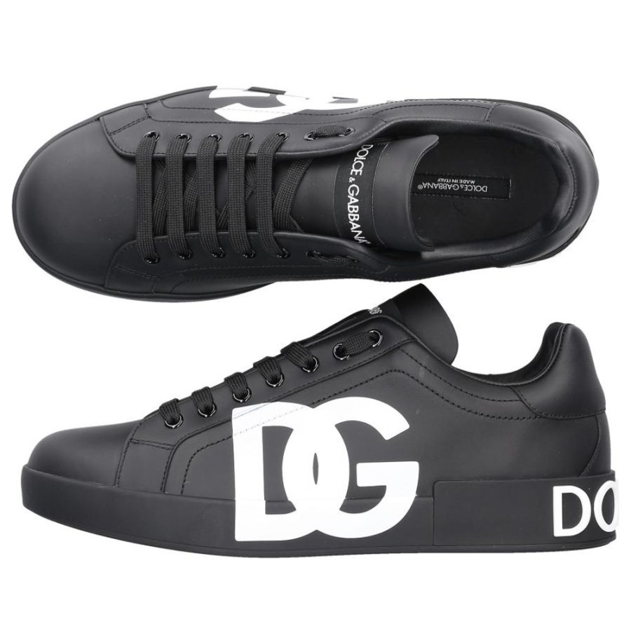 Herren Dolce & Gabbana Sneaker | Sneaker Low Portofino Nappaleder