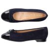 Damen Unützer Ballerinas | Ballerinas 963011 Veloursleder Lackleder