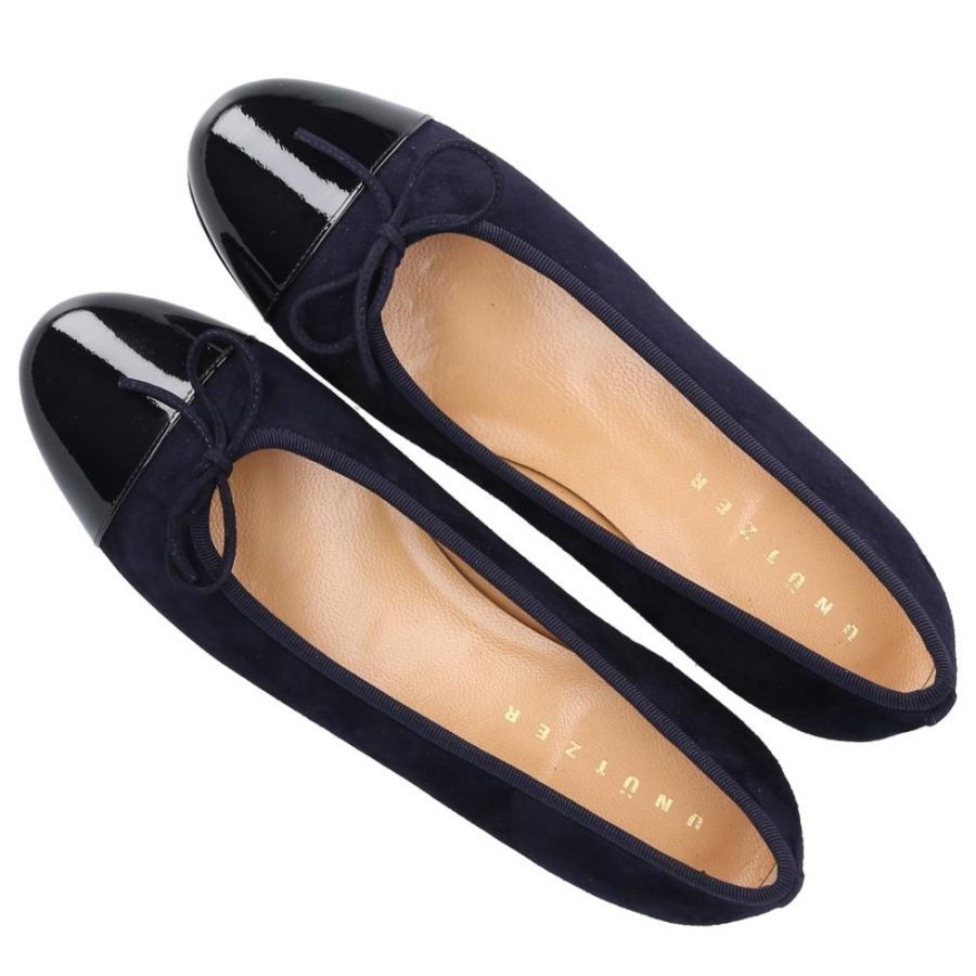 Damen Unützer Ballerinas | Ballerinas 963011 Veloursleder Lackleder