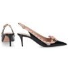 Damen Valentino Garavani Pumps | Slingpumps Rockstud Bow Lackleder