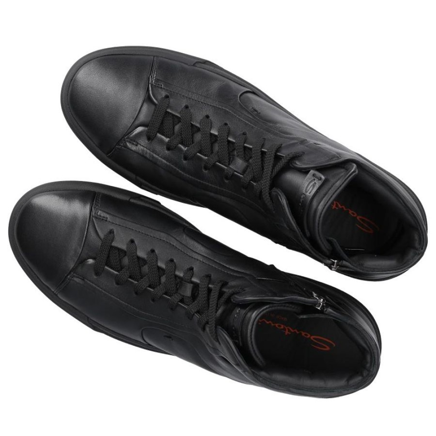 Herren Santoni Sneaker | Sneaker High 21555 Kalbsleder