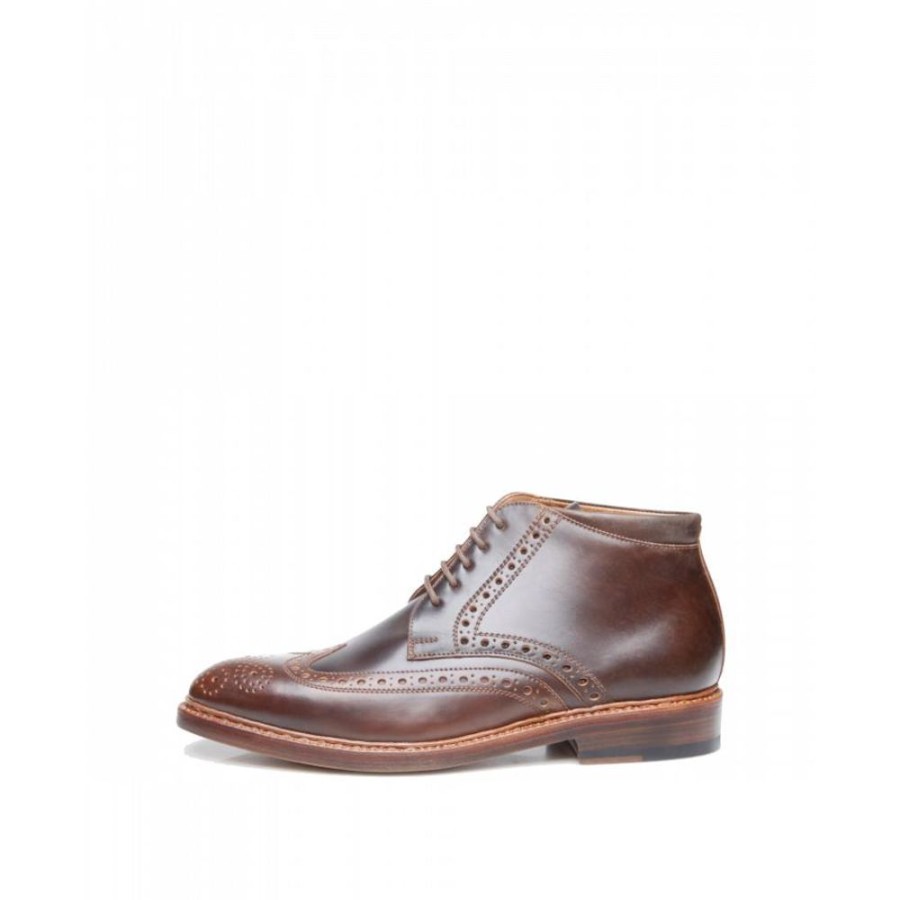 Herren Heinrich Dinkelacker Stiefel | Stiefeletten Luzern Full-Brogue C Cordovan