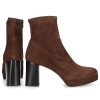 Damen Truman's Stiefeletten | Plateaustiefeletten 8242 Veloursleder