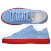 Damen Hide & Jack Sneaker | Sneaker Low Geckoveloursleder Logo Pragung Hellblau