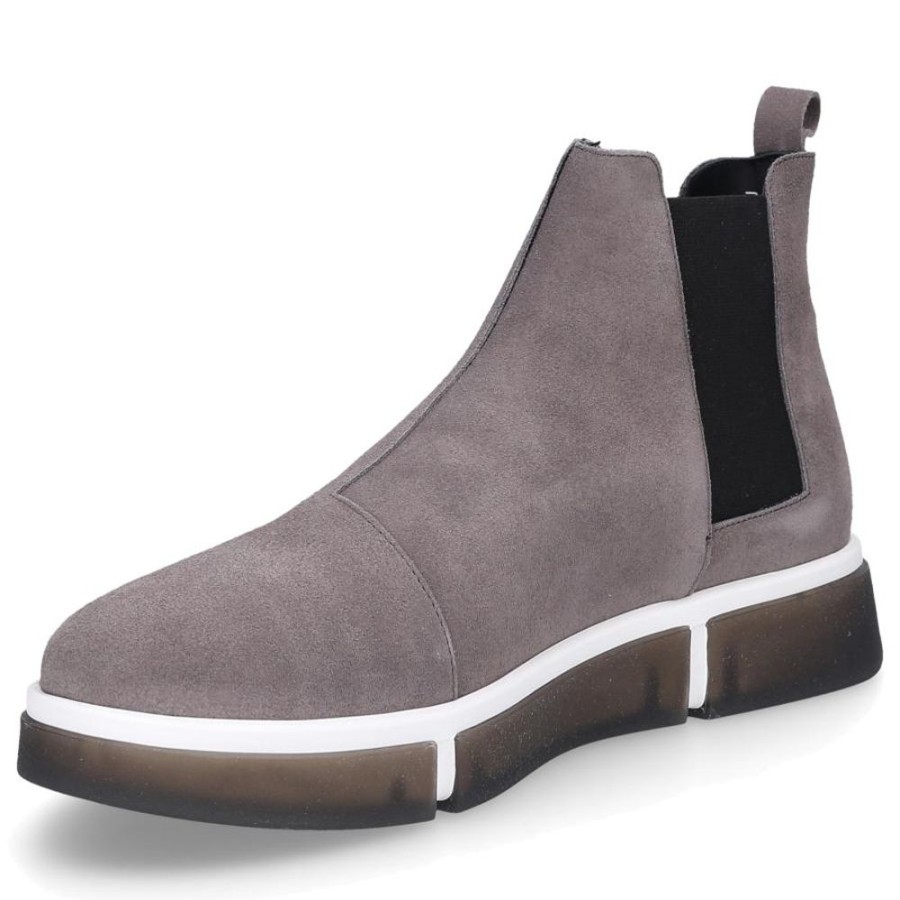 Herren V Design Stiefel | Chelsea Boots Beatleskalbsveloursleder