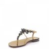 Damen Emanuela Caruso Sandalen | Sandalen Strass Gold