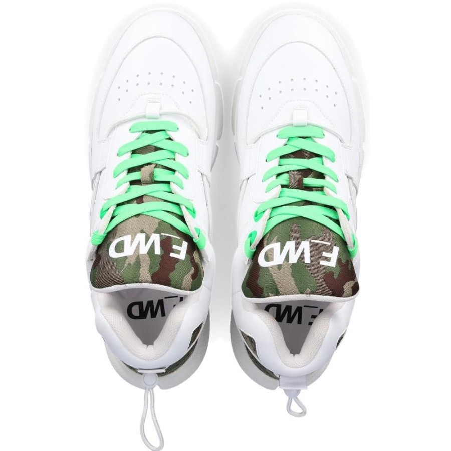 Damen F_WD Sneaker | Sneaker Low Fws34 Econappa Logo Olive Weis