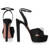 Damen Aquazzura Sandalen | Sandalen Yes Darling 130 Satin