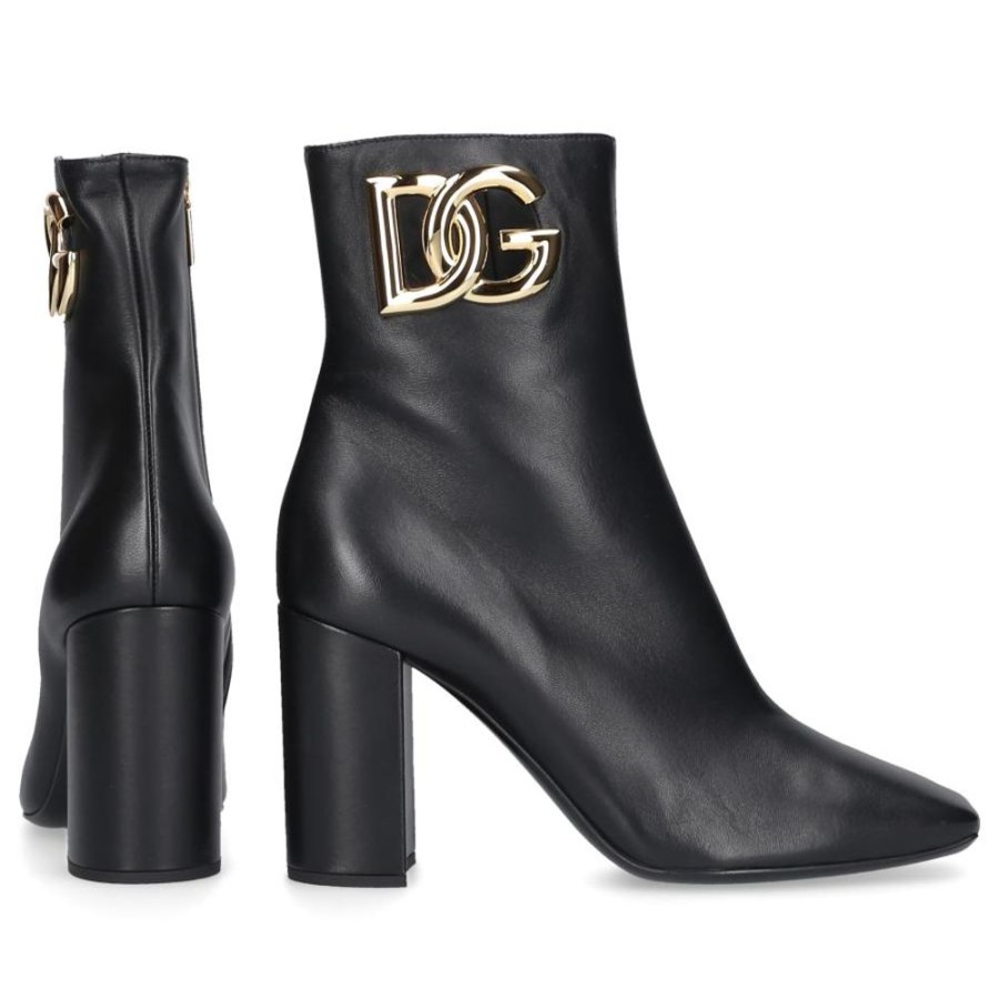 Damen Dolce & Gabbana Stiefeletten | Klassische Stiefeletten Jackie 90 Kalbsleder