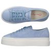 Damen Santoni Sneaker | Sneaker Low Plateau 61229 Nubukleder