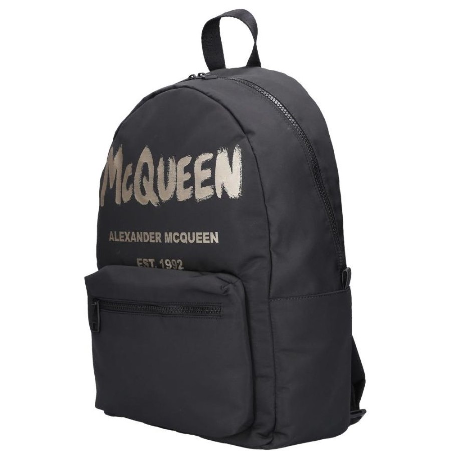 Herren Alexander McQueen Alle Herren Accessoires | Rucksack Graffiti Baumwolle