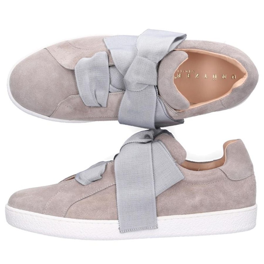 Damen Unützer Sneaker | Sneaker Low 8254 Veloursleder Grau