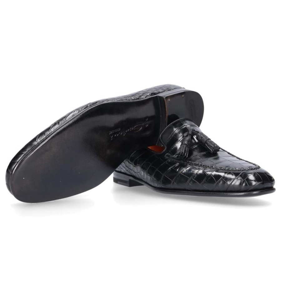 Herren Santoni Loafer | Loafer 15608 Krokodilleder