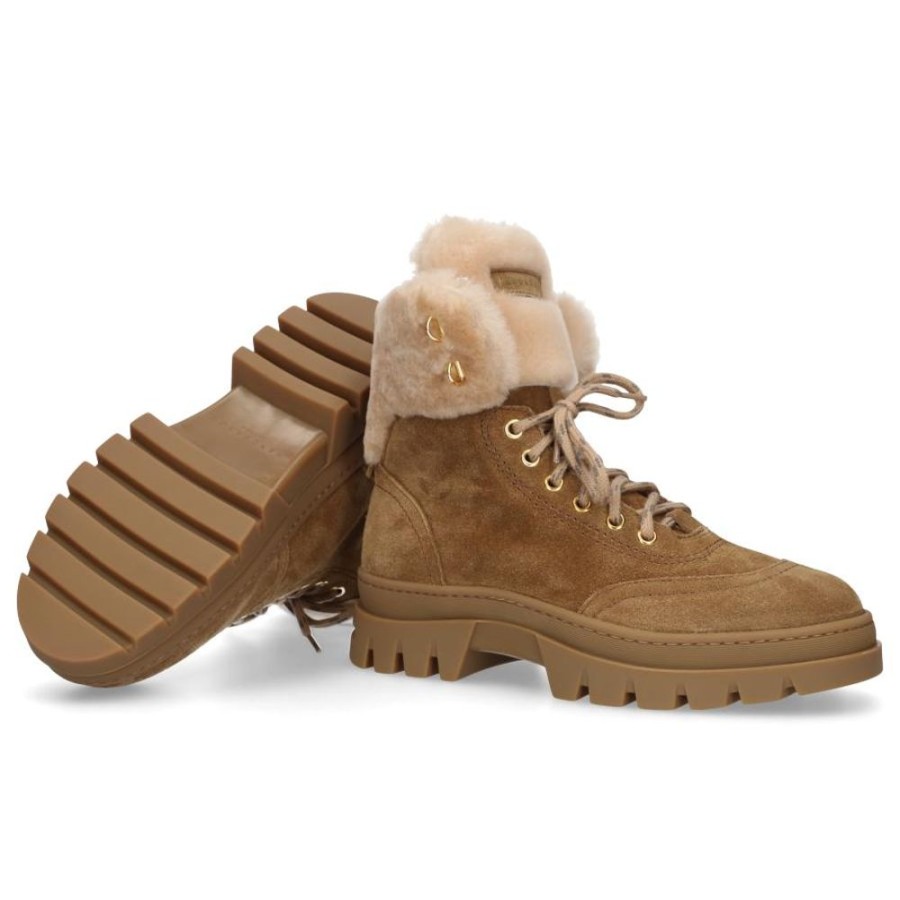 Damen Henderson Stiefeletten | Stiefeletten Beige Arina Veloursleder