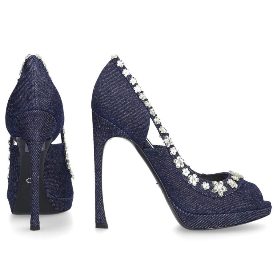 Damen Dior Pumps | Peeptoes Garlanddenim