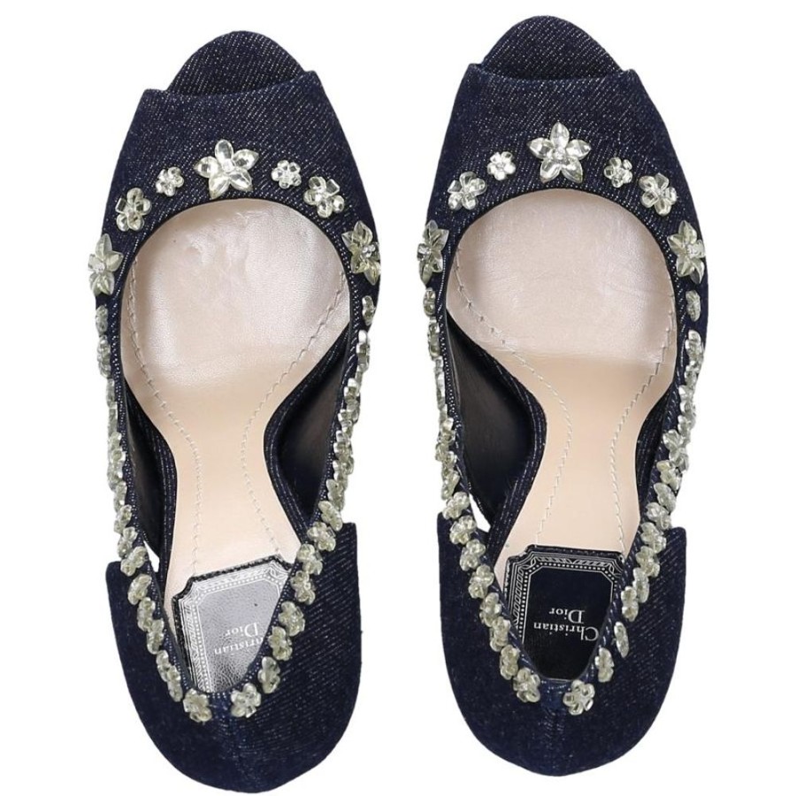 Damen Dior Pumps | Peeptoes Garlanddenim